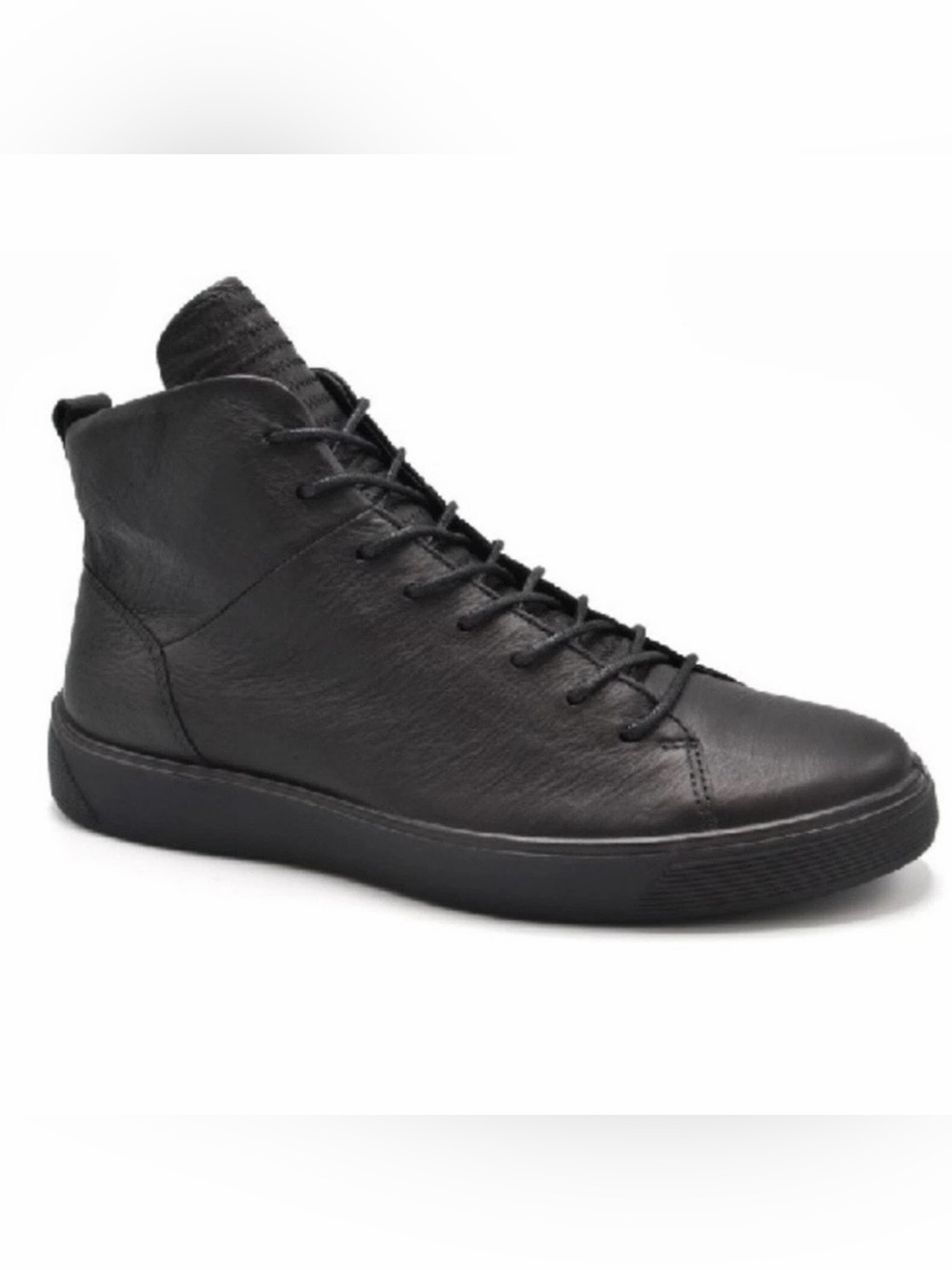 ECCO Men’s‎ 12 EU 46 Black Leather Street Tray Tech Lace Up Sneaker Boots S3